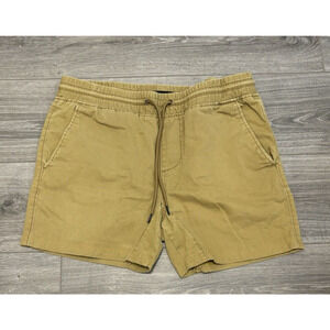 Aeropostale Men's Jogger‎ Shorts Medium Brown Tan Casual Above Knee Two Pockets